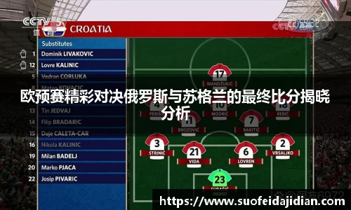 欧预赛精彩对决俄罗斯与苏格兰的最终比分揭晓分析